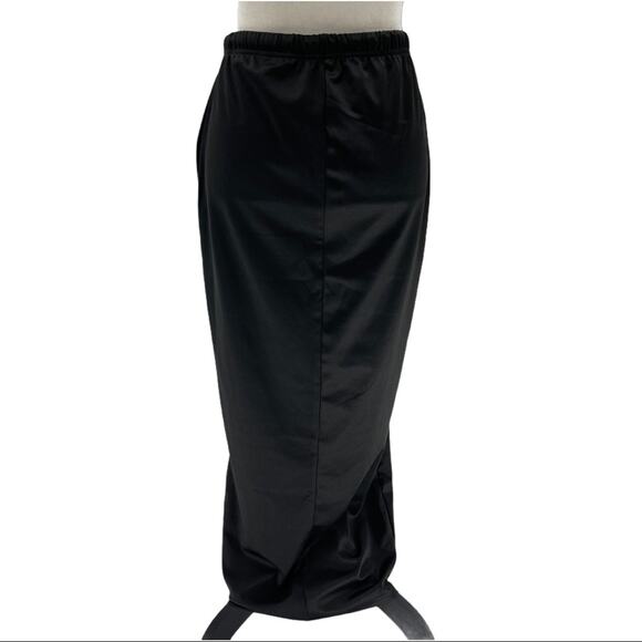 Black Women's Drawstring Hoodie Skirt Set Size Medium M - Picture 11 of 15